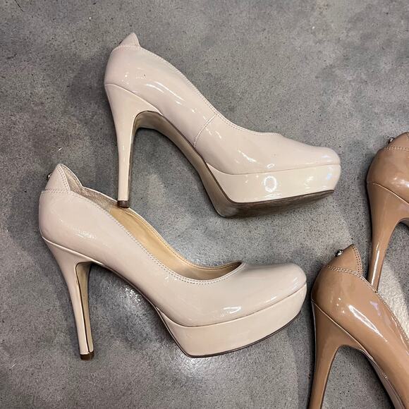 Guess Platform heels Beige Taupe womens Y2K shoes size 8.5 bundle - Picture 6 of 15